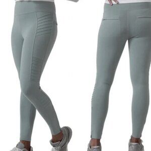 ✰ athleta delancey moto tight leggings minimalistic grey sage ✰